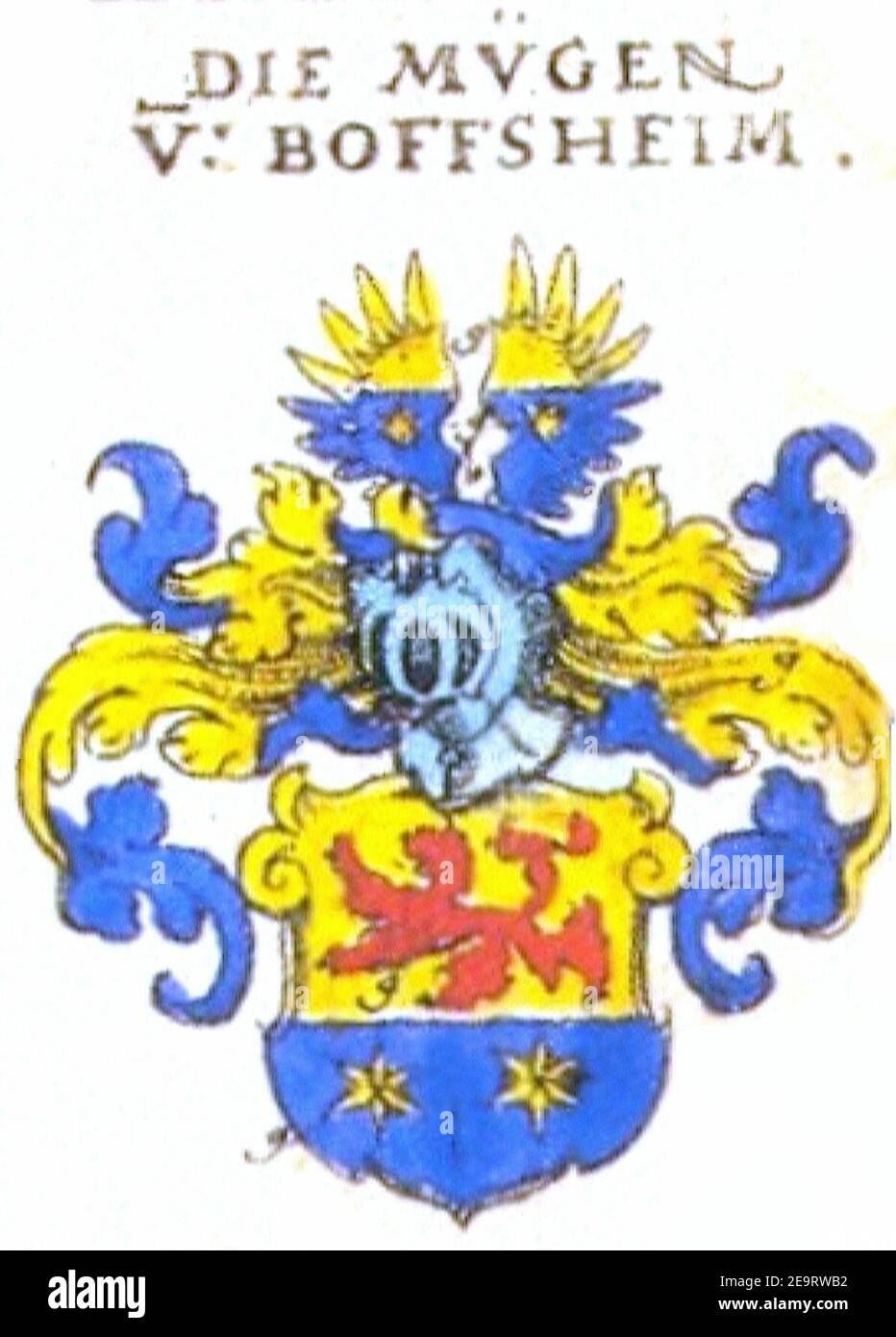 Mueg-Mieg-Wappen SBM. Banque D'Images