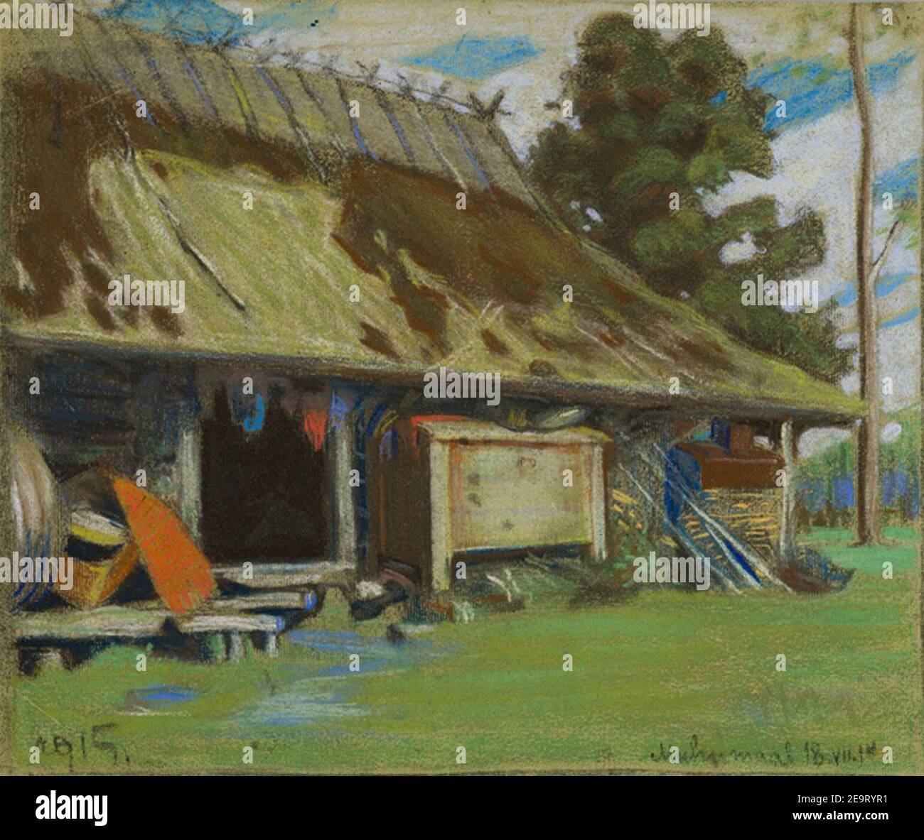 Muhu ait, Oskar Kallis, Banque D'Images