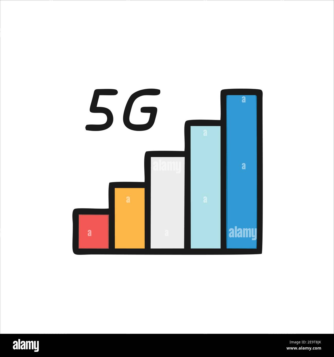 5G, 5G Icon, 5G Vector, 5G Icon Vector, 5G logo, 5G Symbol, 5G Sign, 5G Icon design. Illustration du vecteur d'icône 5G. Conception de modèle de vecteur de connexion 5G Illustration de Vecteur