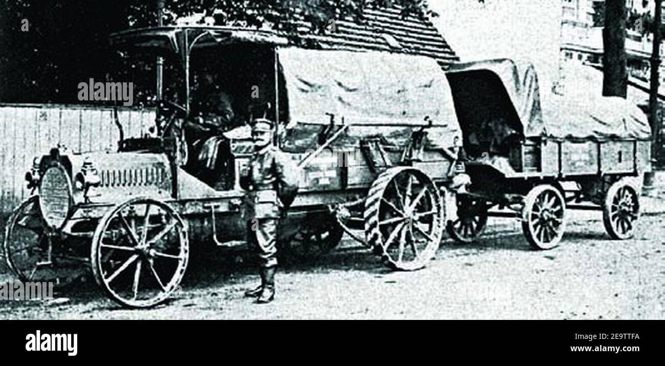 NAG 14 PS Lastzug 1905. Banque D'Images