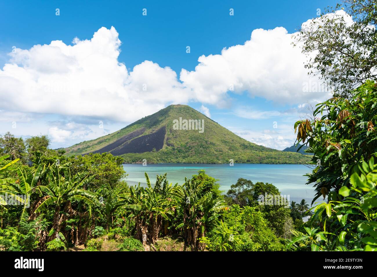 Îles Spice, îles de Maluku, Banda Neira, Bandanaira, île de Banda, Kampung Baru, Banda, mer de Banda, Régence centrale de Maluku, Banque D'Images