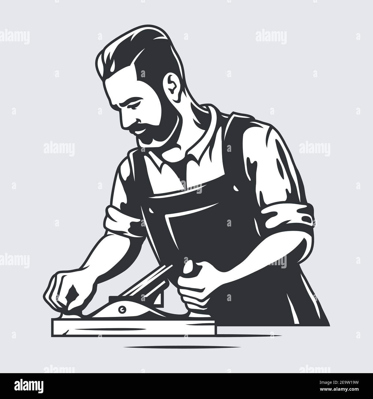 Rabot vintage Banque d'images vectorielles - Alamy