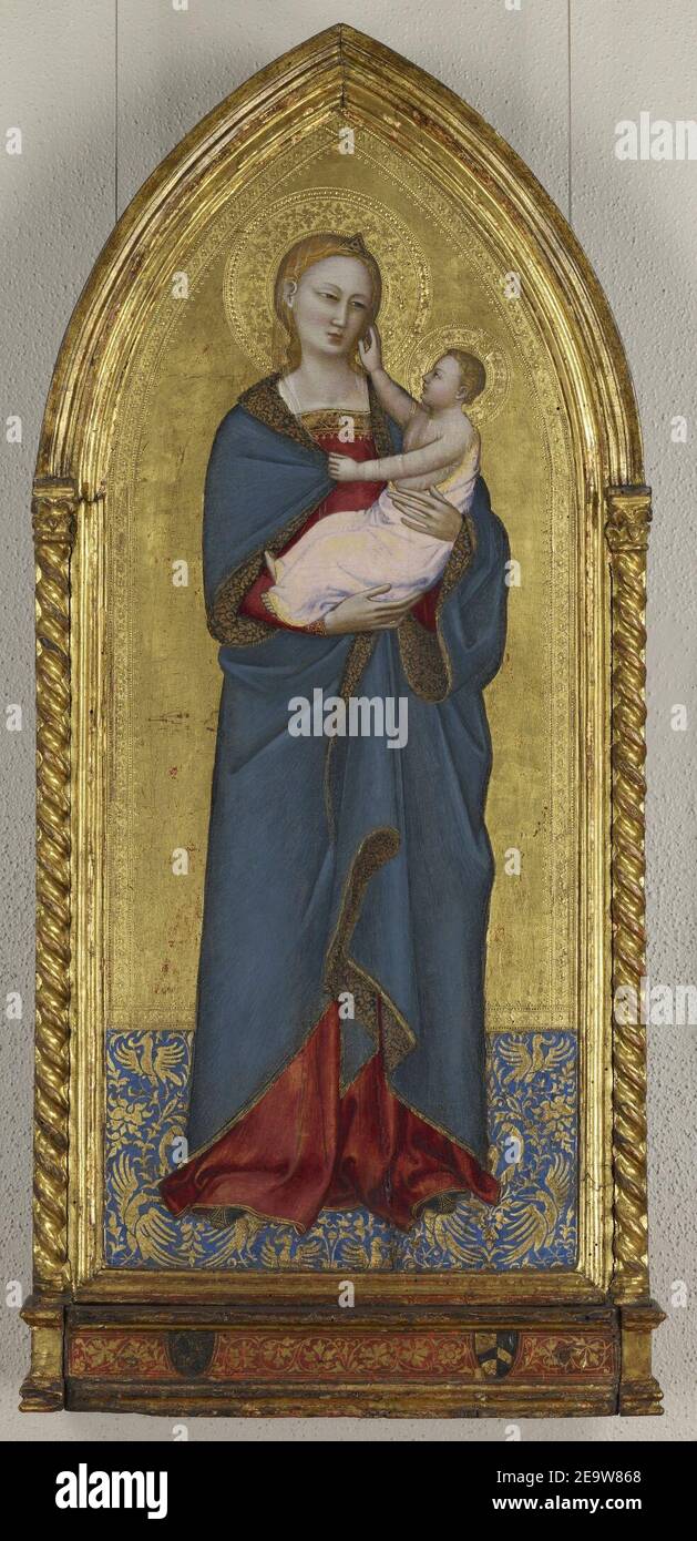 Nardo di Cione - Madonna permanente avec l'enfant - Banque D'Images