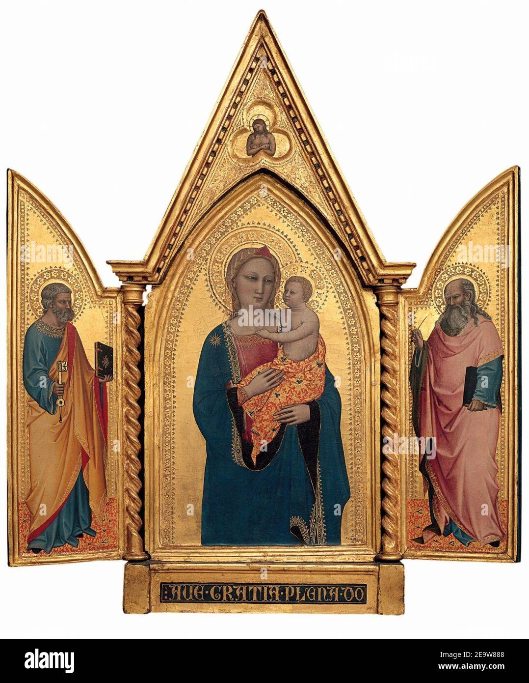 Tryptych Nardo di Cione. Banque D'Images