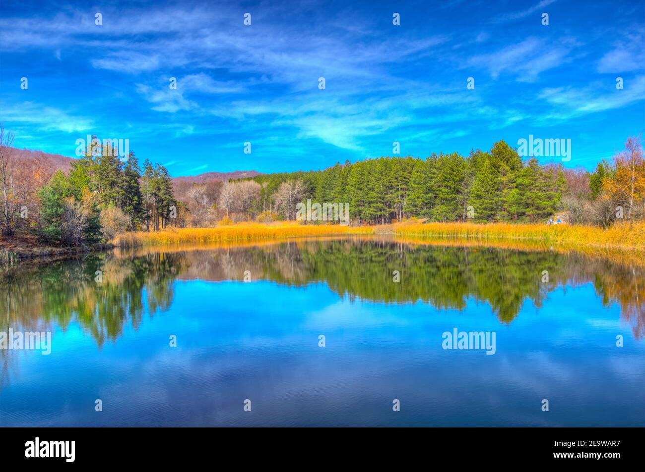 Lac de Karandila près de Sliven, Bulgarie Banque D'Images