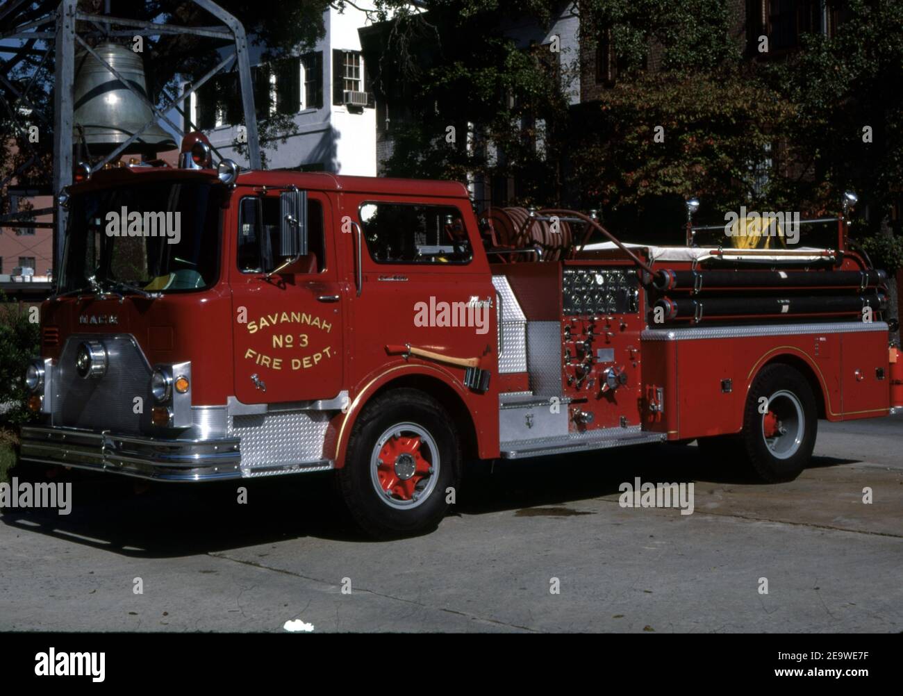 USA US-Fire Truck MACK CF modèle Pumper Banque D'Images