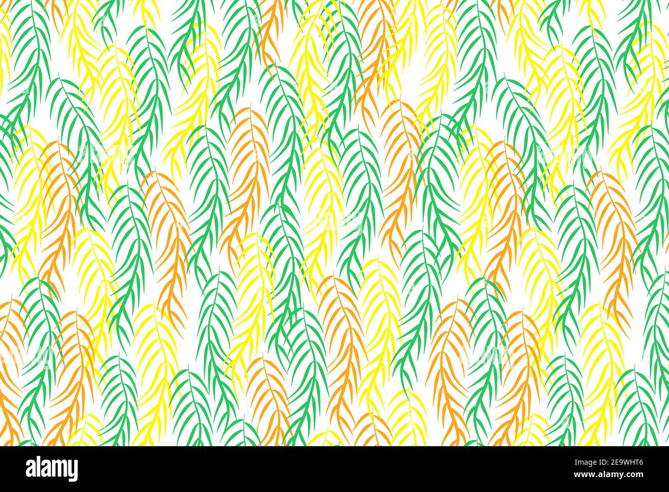 Joli motif en branches de saule sans couture Illustration de Vecteur
