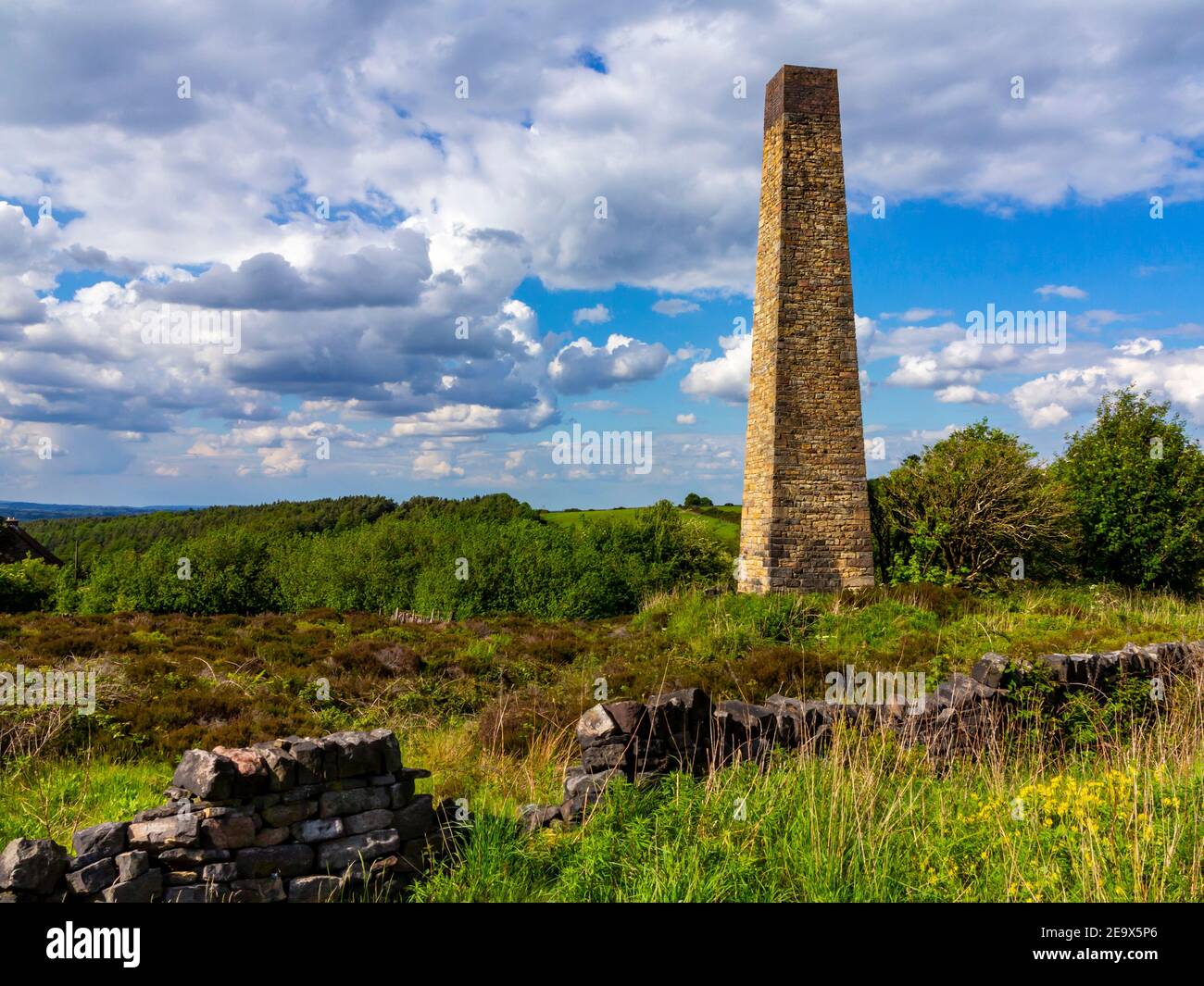 Stone Edge cheminée construit 1771 la plus ancienne cheminée autonome du Royaume-Uni près de Spitewinter Chesterfield Debyshire Angleterre Royaume-Uni utilisé pour éperlan le plomb. Banque D'Images