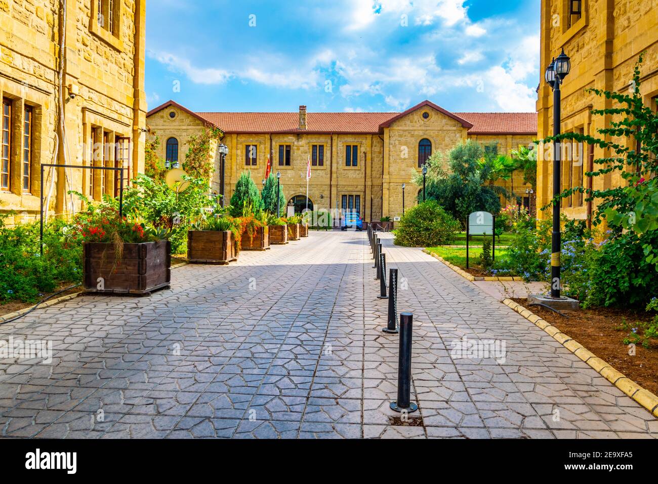 Bâtiment du ministère du tourisme à Lefkosa, Chypre Banque D'Images