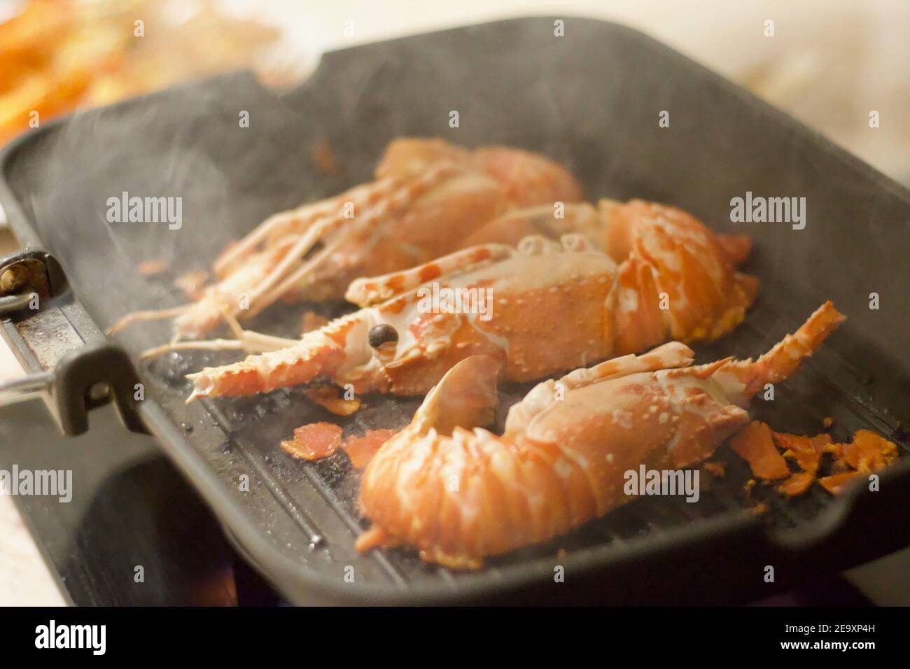 Homards sauvages grillés Banque D'Images