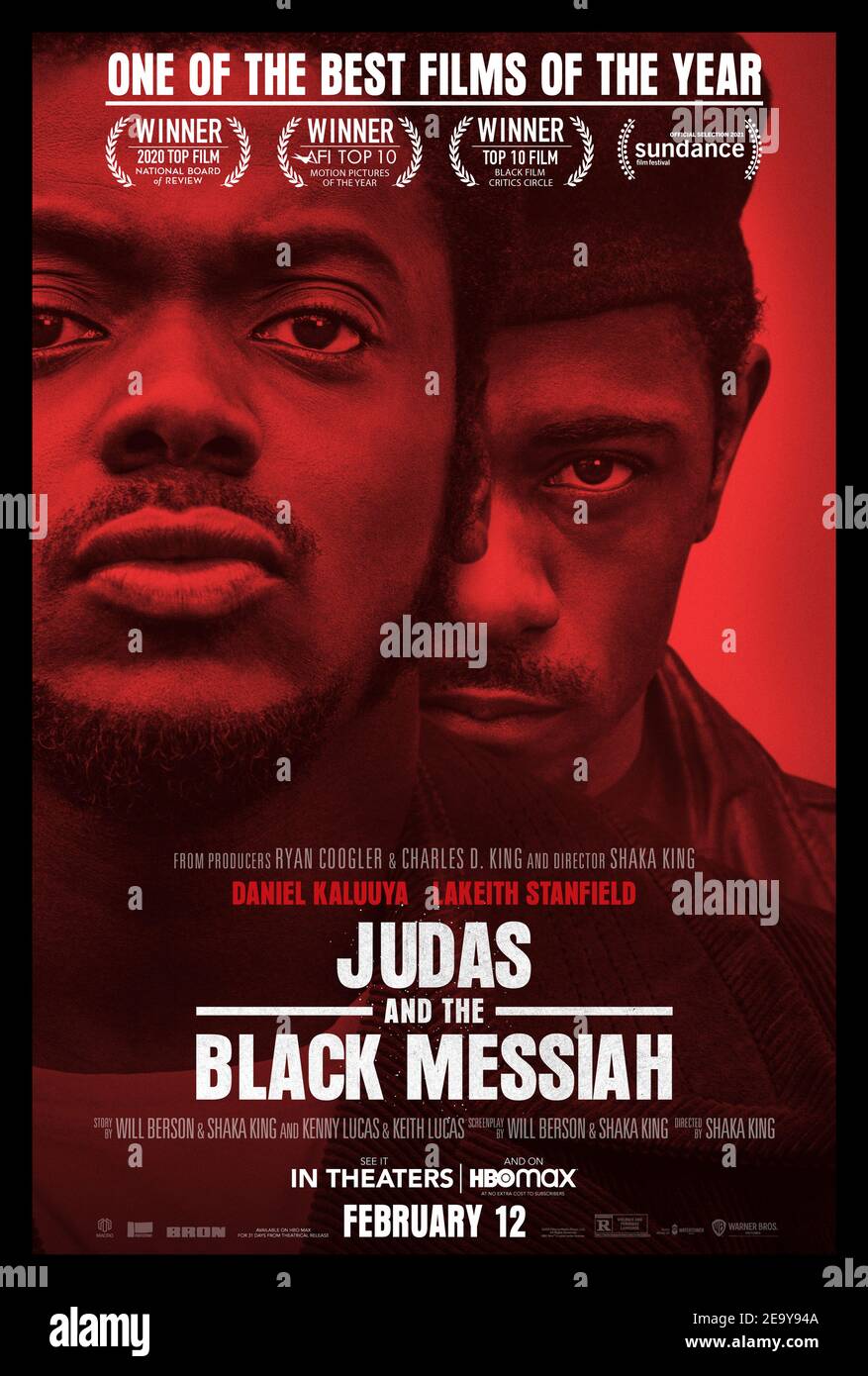 Judas et le Messie Noir (2021) dirigé par Shaka King et avec Daniel Kaluuya, LaKeith Stanfield et Jesse Plemons. L'histoire de Fred Hampton, président du Black Panther Party de l'Illinois, et sa trahison fatidique par le informateur du FBI William O'Neal. Banque D'Images