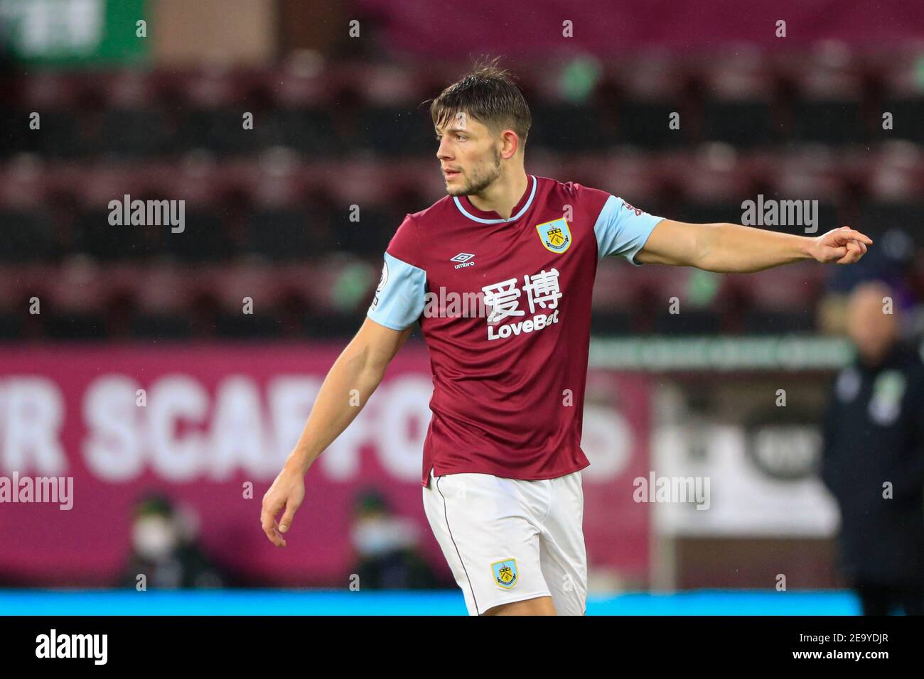 Burnley, Royaume-Uni. 06e février 2021. James Tarkowski #5 de Burnley à Burnley, Royaume-Uni le 6/2021. (Photo de Conor Molloy/News Images/Sipa USA) crédit: SIPA USA/Alay Live News Banque D'Images