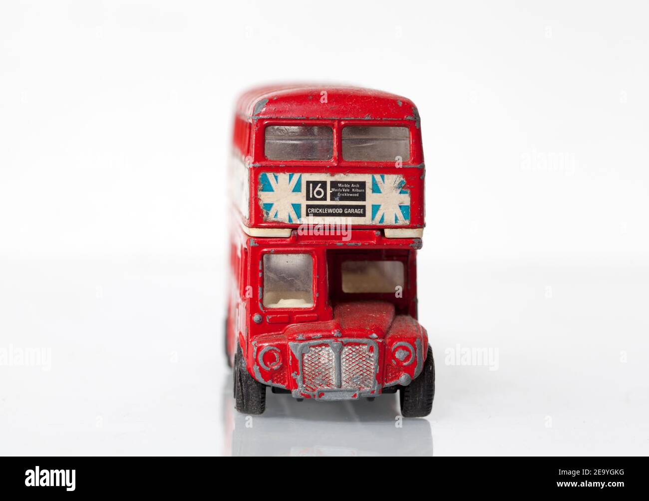 Vintage Corgi Die Cast Toy modèle LONDON BUS Banque D'Images