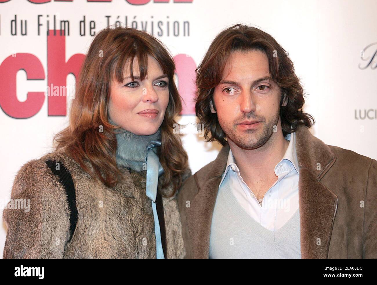 Séries Tv Avec Frédéric Diefenthal L'acteur français Frederic Diefenthal de la série 'Clara Sheller' et son  épouse Gwendoline Hamon au 6ème Festival international du film TV qui s'est  tenu à Luchon, dans le sud-ouest de la France,