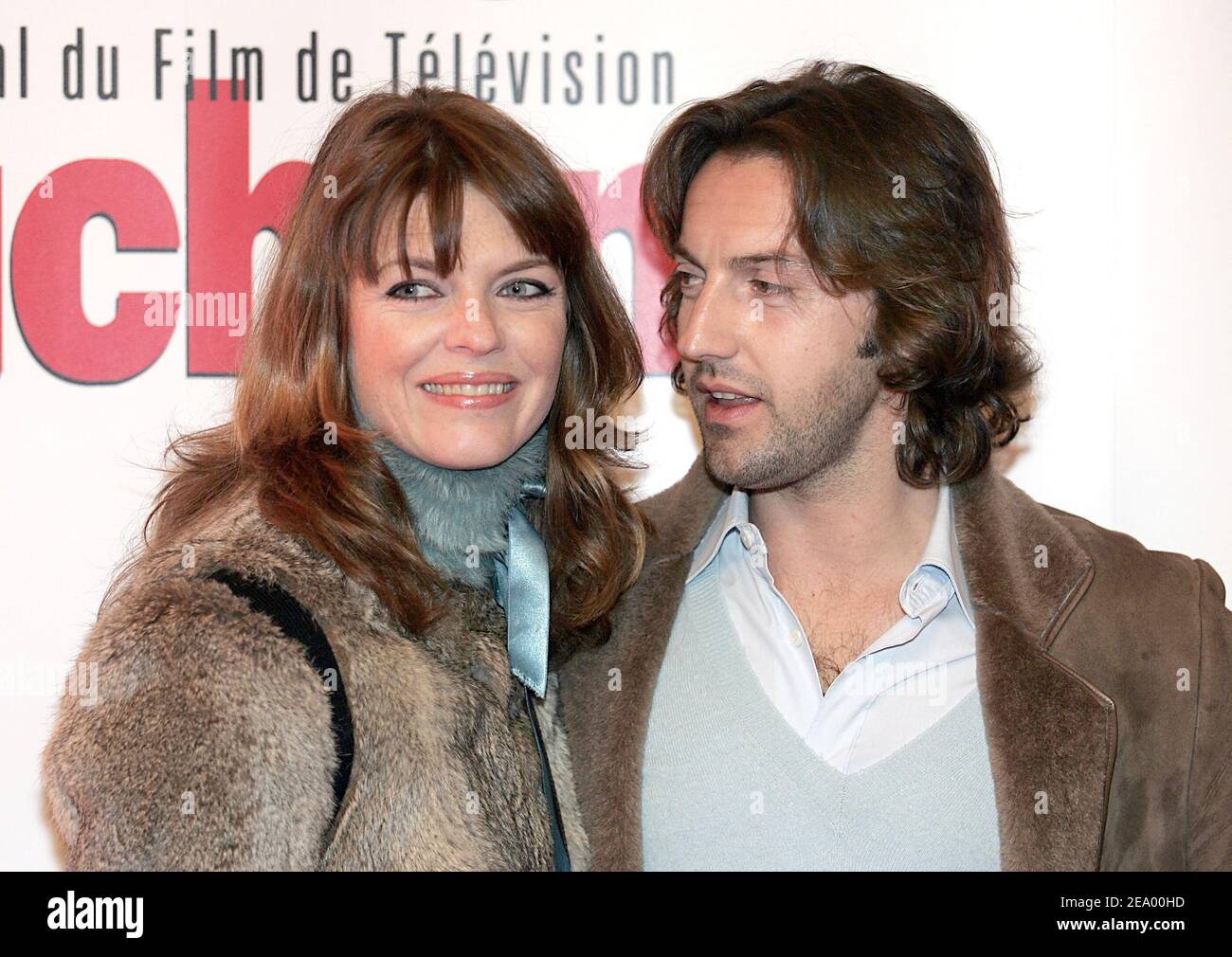 Séries Tv Avec Frédéric Diefenthal L'acteur français Frederic Diefenthal de la série 'Clara Sheller' et son  épouse Gwendoline Hamon au 6ème Festival international du film TV qui s'est  tenu à Luchon, dans le sud-ouest de la France,