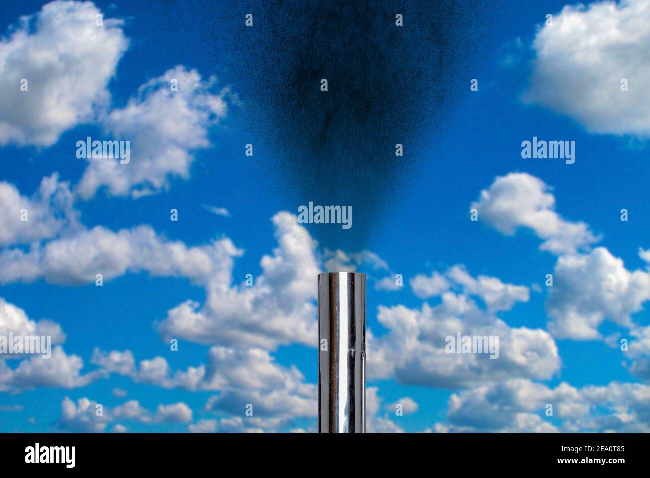 Élimination du dioxyde de carbone, image composite conceptuelle Banque D'Images