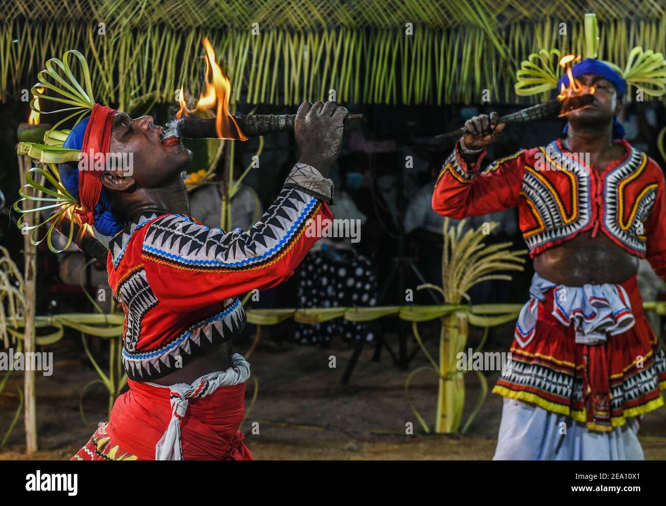 Diyulapitiya Sri Lanka. 7 f vrier 2021 des danseurs