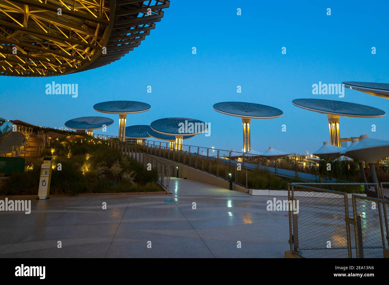 Dubaï, Émirats arabes Unis - 4 février 2020 : le Terra Sustainability Pavilion de l'EXPO 2020 construit pour l'EXPO 2020 qui se tiendra en 2021 dans le Banque D'Images