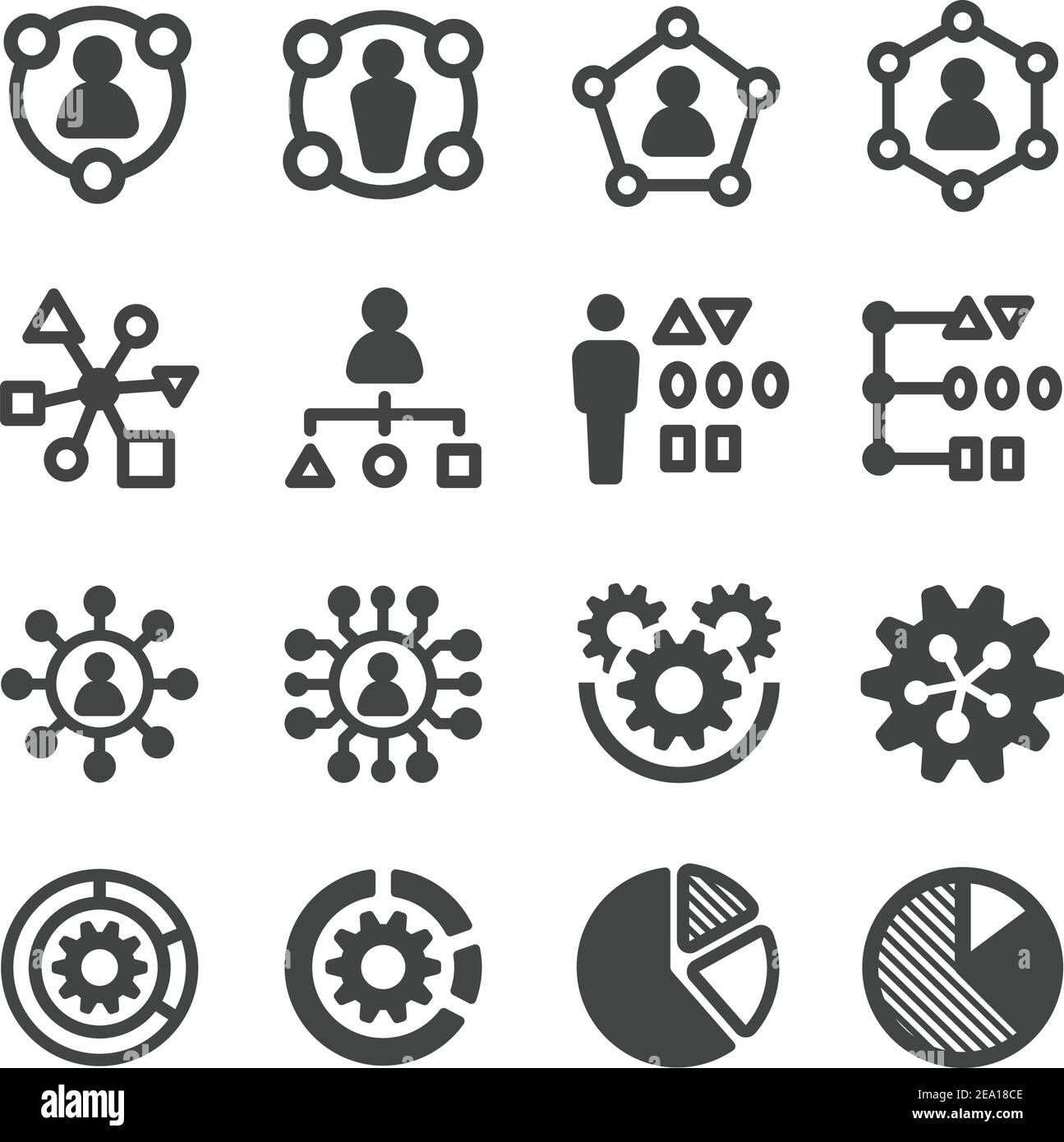 jeu d'icônes compétence, capacité Illustration de Vecteur