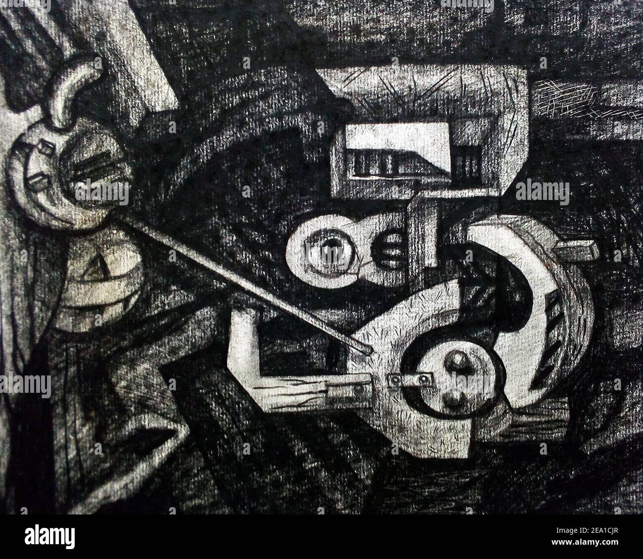 Art, éléments, Noir et blanc, dessin, Résumé, arrière-plan, moderne, Triangle, courbe, carré, cercle, de thaïlande Banque D'Images