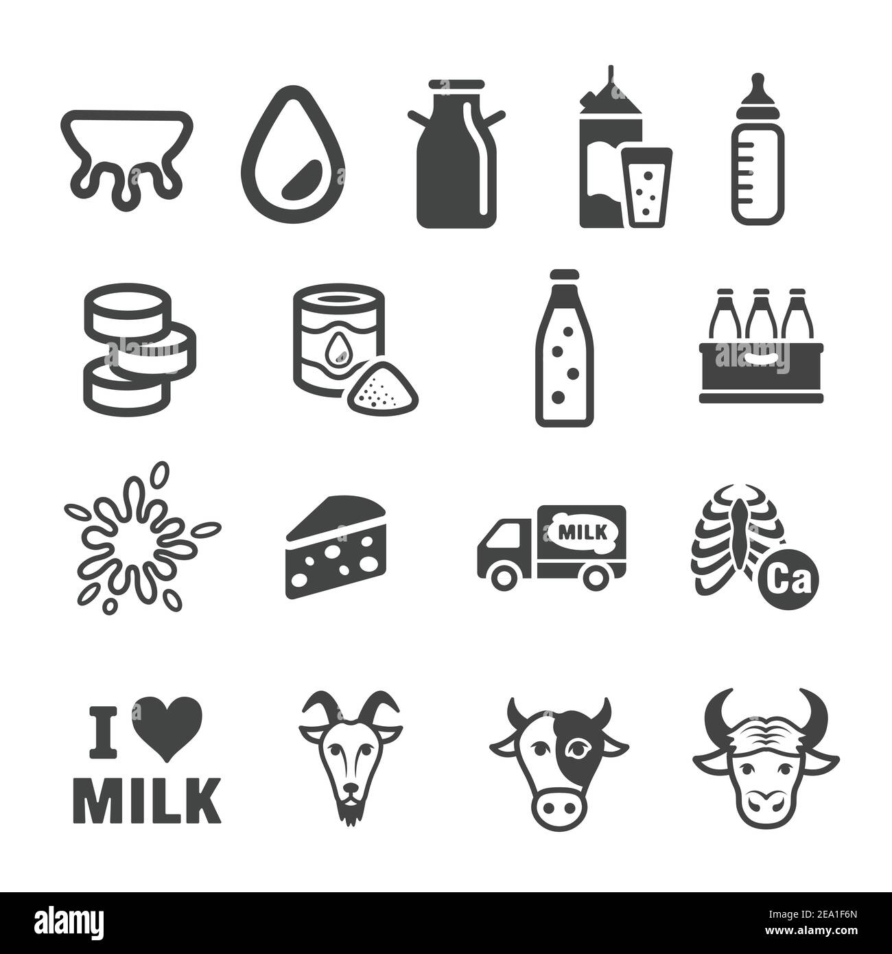 L'icône de lait Illustration de Vecteur