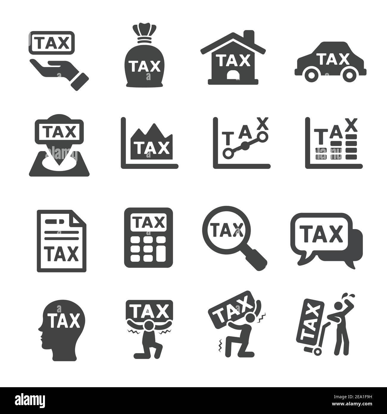 icône de l’impôt Illustration de Vecteur