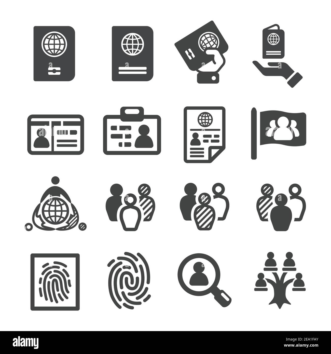 icône nation,nationalité,identité Illustration de Vecteur