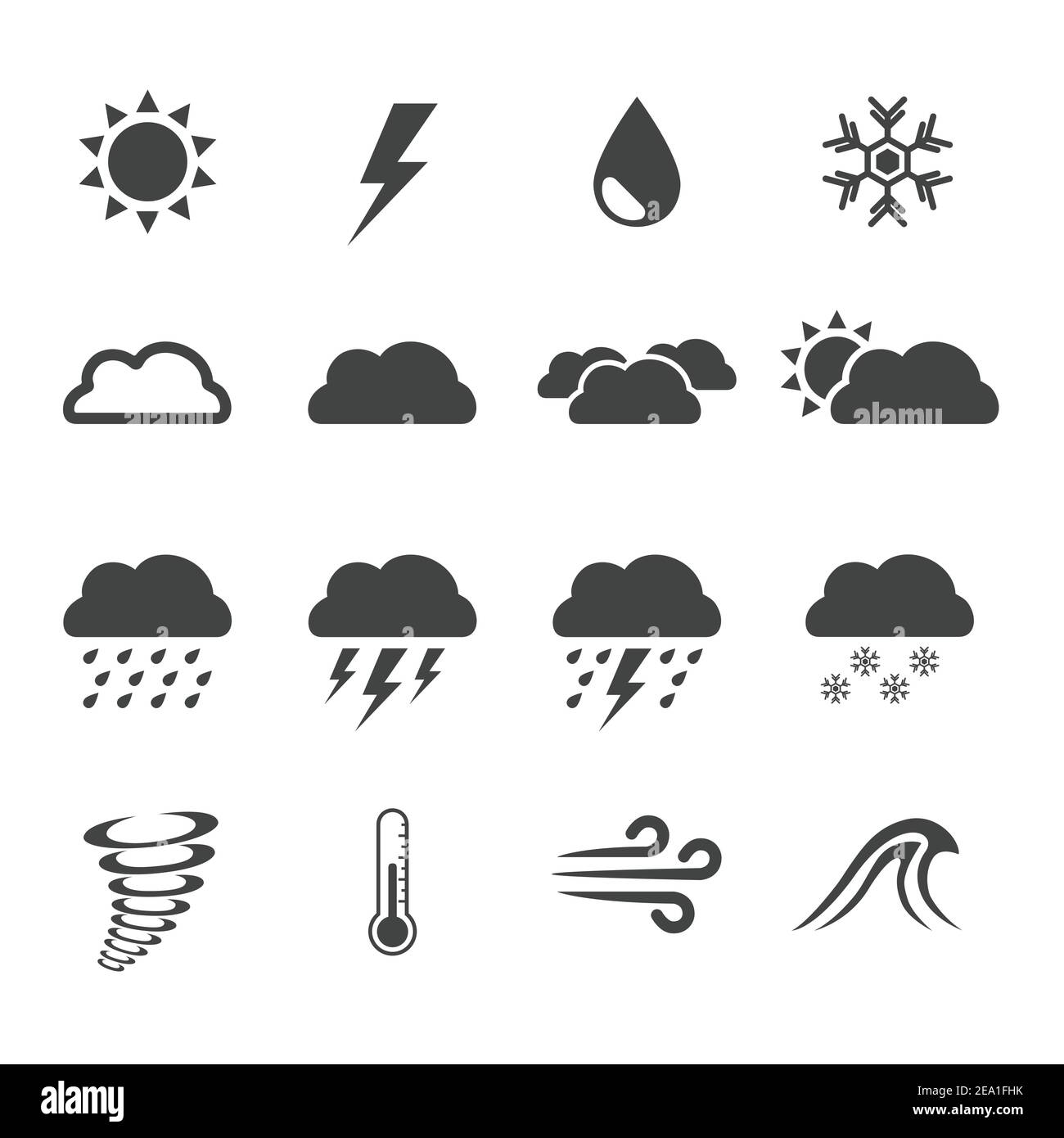 icône météo Illustration de Vecteur