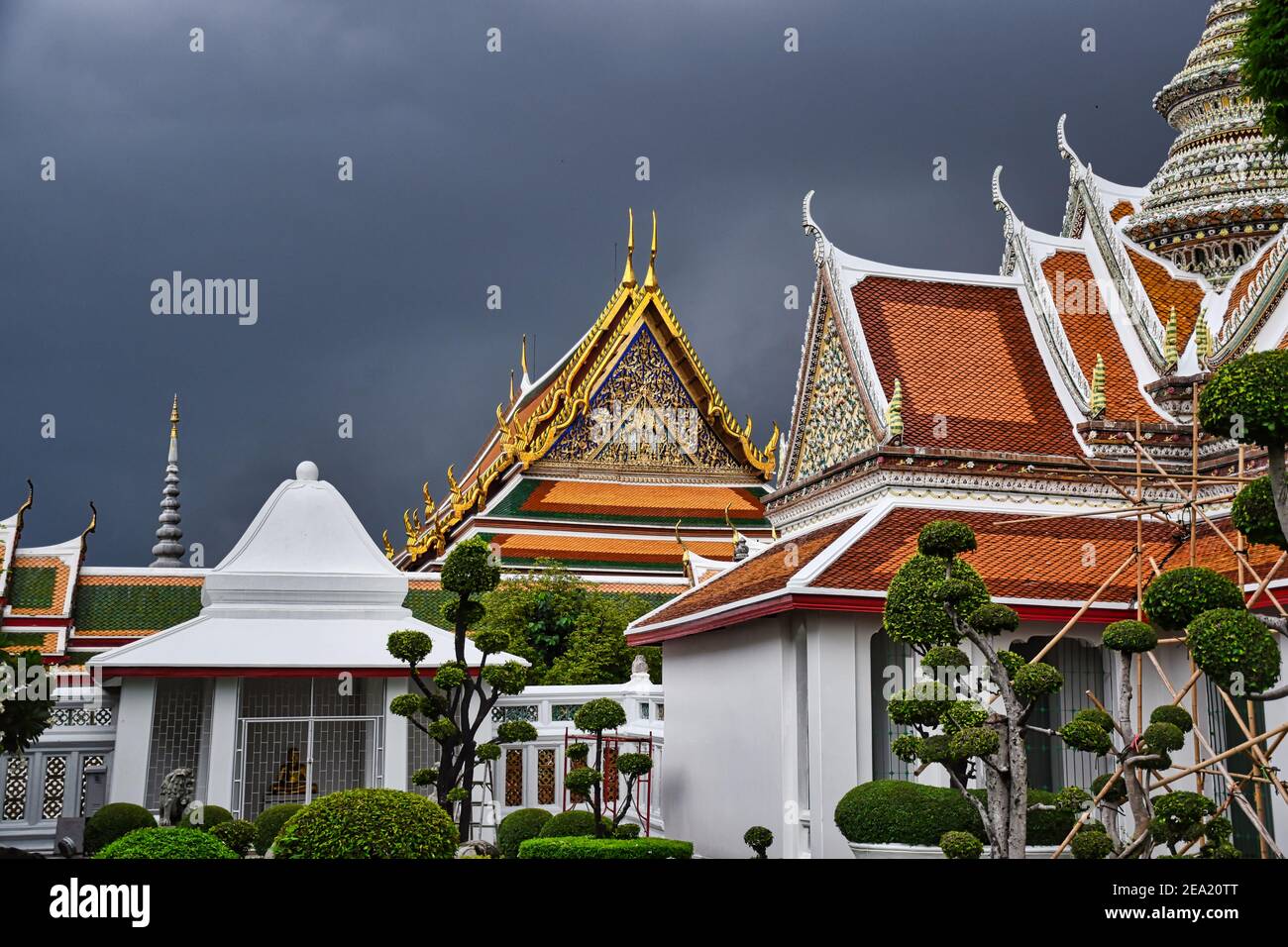 Bangkok, Thaïlande 08.20.2019 Temple de l'Aube, Wat Arun est un temple bouddhiste et tire son nom du dieu hindou Aruna souvent personnifié comme le radi Banque D'Images