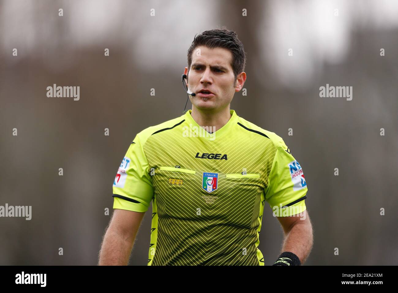 7 février 2021, Milan, Italie: Milan, Italie, Vismara Sport Center, 07  février 2021, l'arbitre Andrea Ancora pendant l'AC Milan vs San Marino  Academy - football italien Serie A Women Match (Credit image: ©