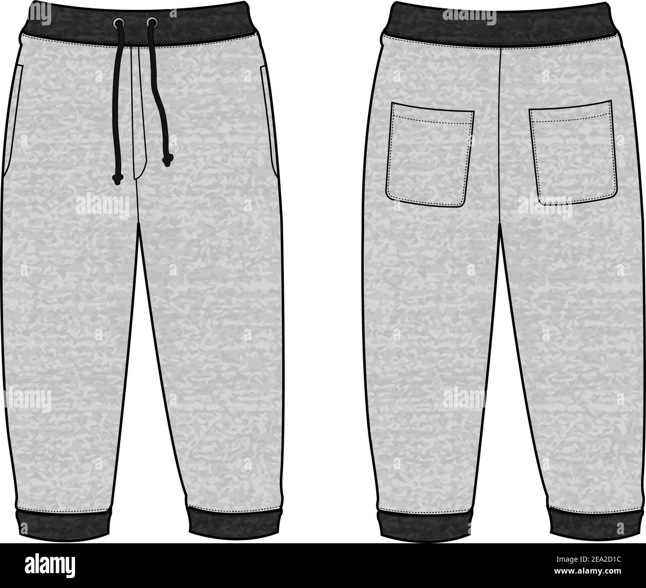 Illustration vectorielle du pantalon décontracté Sweat Illustration de Vecteur
