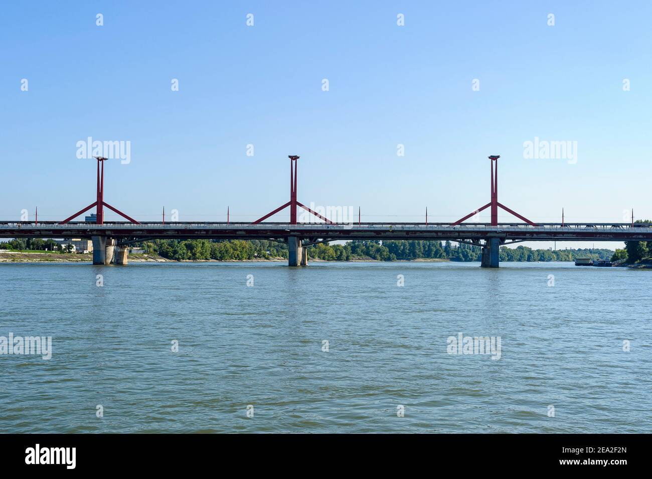 Pont Rakoczi (Rákóczi híd) à Budapest, Hongrie. Banque D'Images