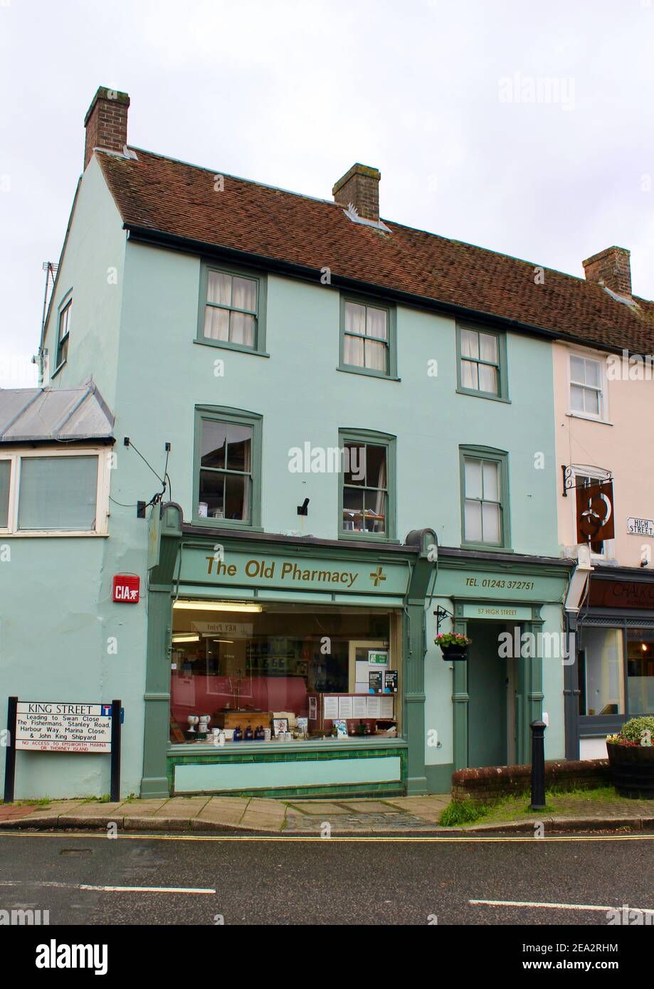 L'ancienne pharmacie à Emsworth, Hampshire Banque D'Images