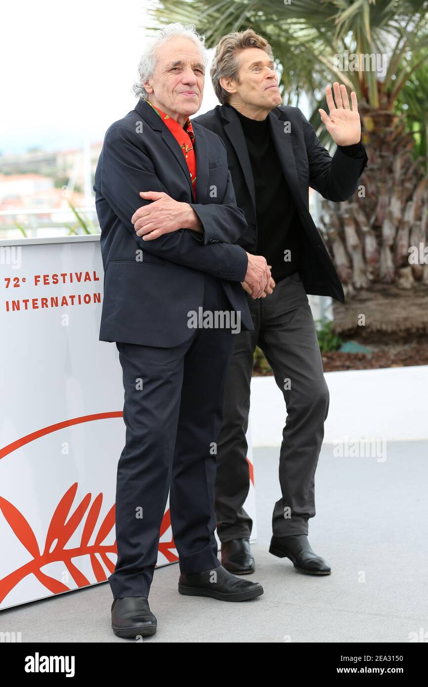 CANNES, FRANCE - 20 MAI 2019 : Abel Ferrara et Willem Devoe assistent au Tommaso Photocall lors du 72e Festival de Cannes (crédit : Mickael Chavet Banque D'Images