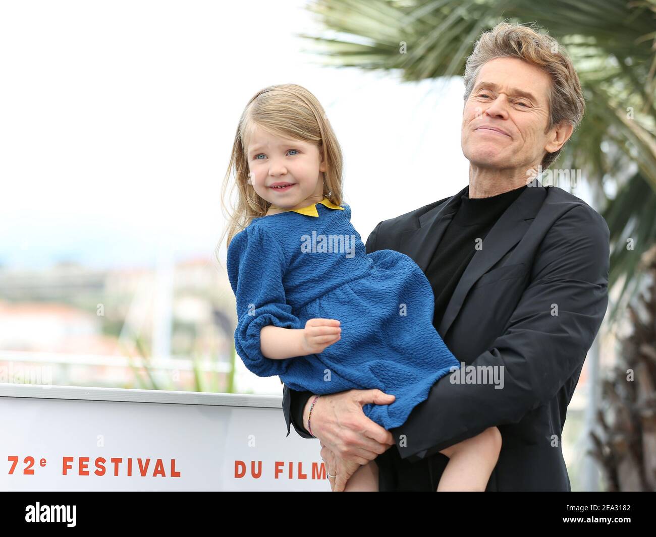 CANNES, FRANCE - 20 MAI 2019 : Anna Ferrara et Willem Defoe assistent au Tommaso Photocall lors du 72e Festival de Cannes (crédit : Mickael Chavet Banque D'Images