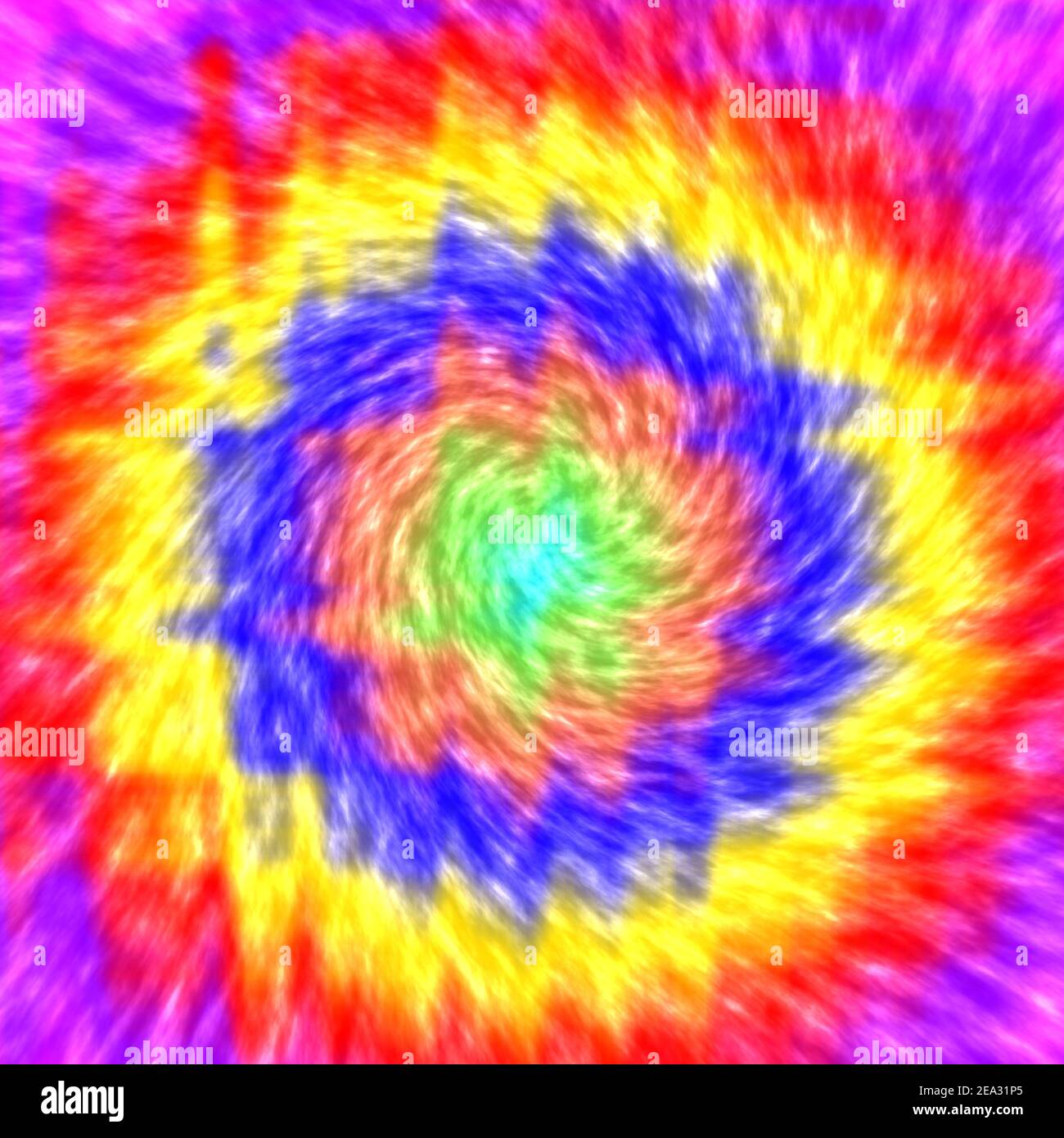 Arrière-plan abstrait et lumineux, motif arc-en-ciel rond tendance, motif teint par cravate Banque D'Images