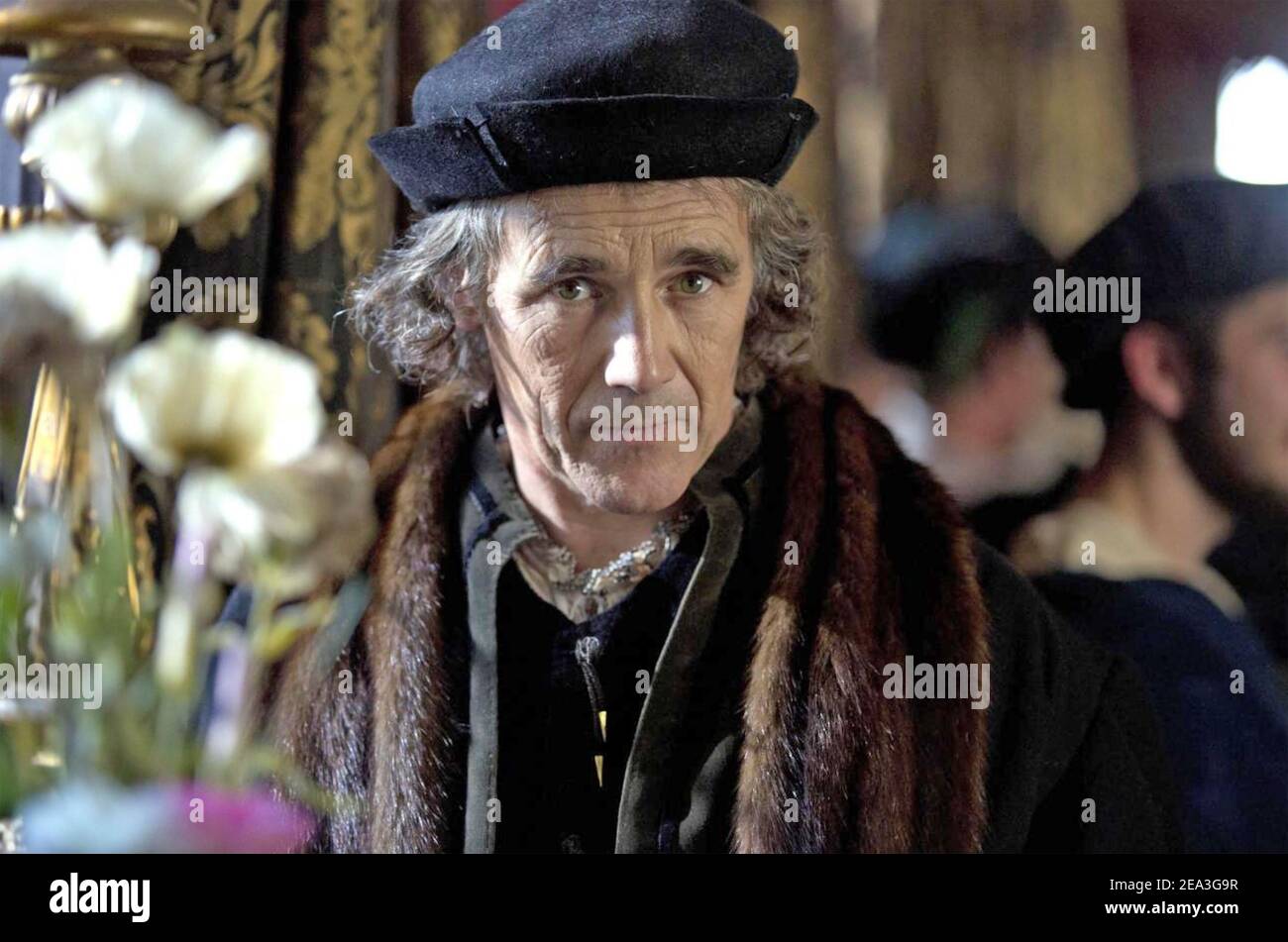 WOLF HALL 2015 BBC drame historique mondial avec Mark Rylance Comme Thomas Cromwell © BBC Worldwide Banque D'Images