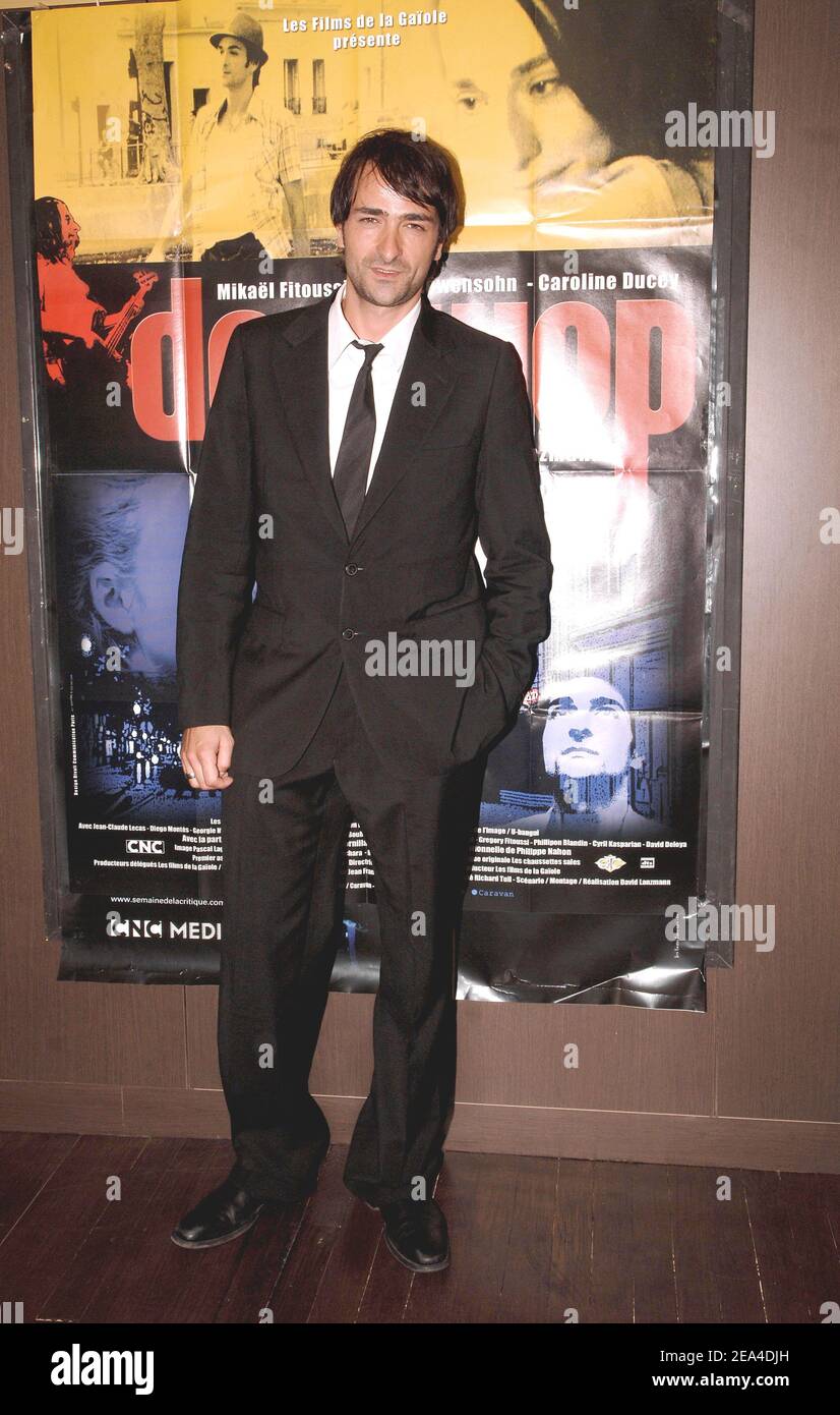 L'acteur et acteur français Michael Fitoussi assiste à la première de 'Doo WOP', réalisée par David Lanzmann, à l'Elysée Lincoln à Paris, France, le 20 juin 2005. Photo de Giancarlo Gorassini/ABACA Banque D'Images