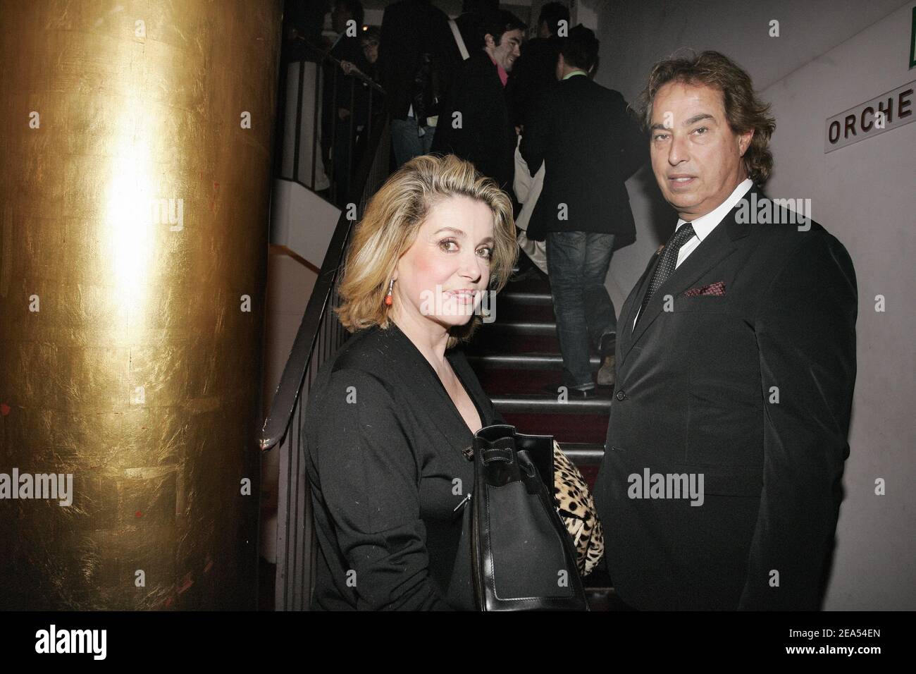 L'actrice française Catherine Deneuve et Gilles Dufour assistent à la