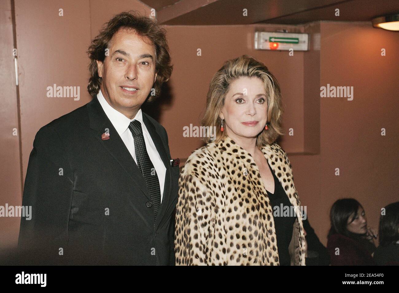L'actrice française Catherine Deneuve et Gilles Dufour assistent à la