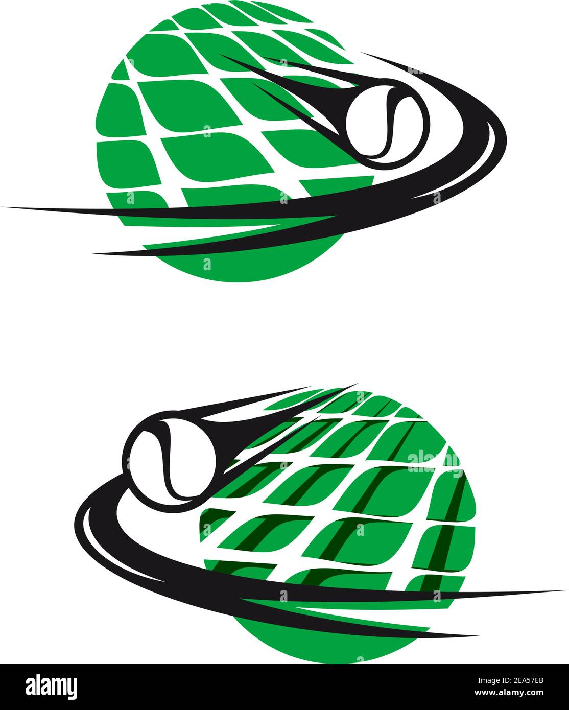 Éléments et symboles de sports de tennis pour le design de compétition Illustration de Vecteur