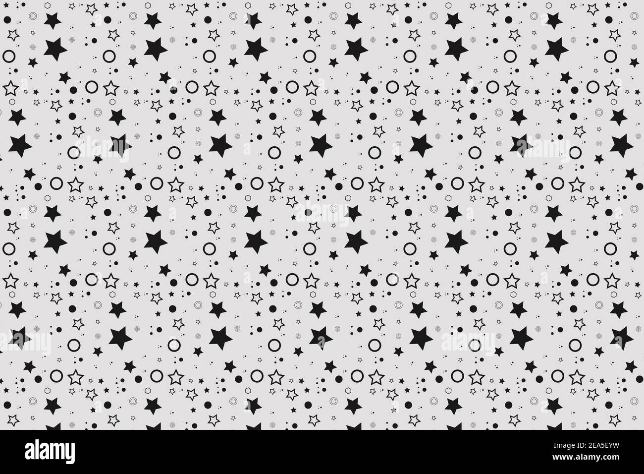 Magnifique motif étoiles noires Illustration de Vecteur