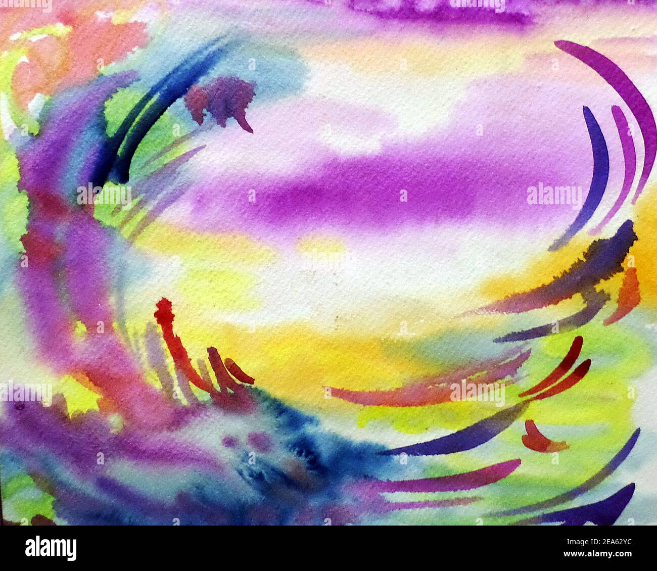 Peinture aquarelle d'art ;abstrait ;arrière-plan ;moderne Banque D'Images