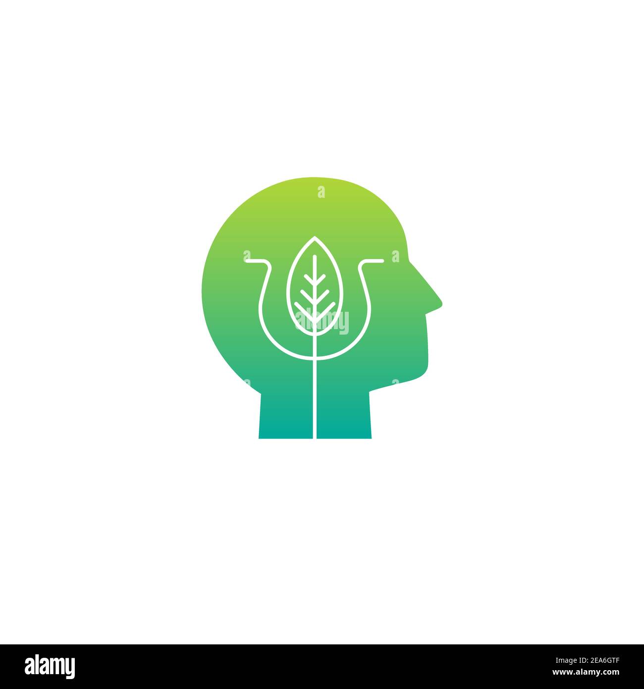 Tête d'homme bleue avec la lettre grecque psi. Logo de neuropsychologie et de psychologie isolé sur blanc. Concept de psychothérapie.. Symbole de psychologie ou de compétences. fla Illustration de Vecteur