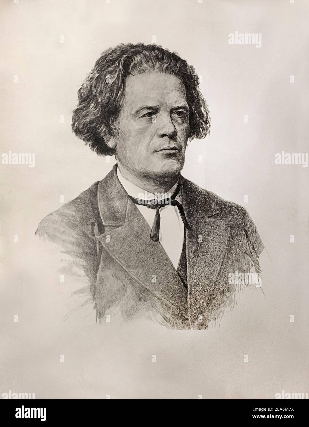 Anton Grigorievitch Rubinstein (1829 - 1894) était un pianiste, compositeur et chef d'orchestre qui est devenu une figure essentielle dans la culture russe lorsqu'il a découvert Banque D'Images