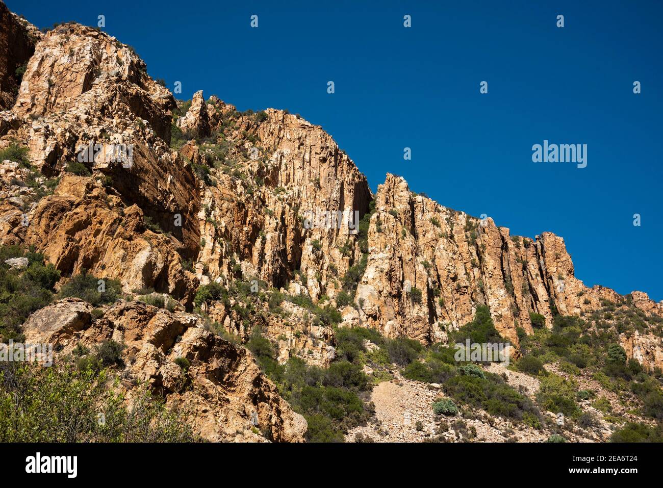 Formations rocheuses, Baviaanskloof, Afrique du Sud Banque D'Images