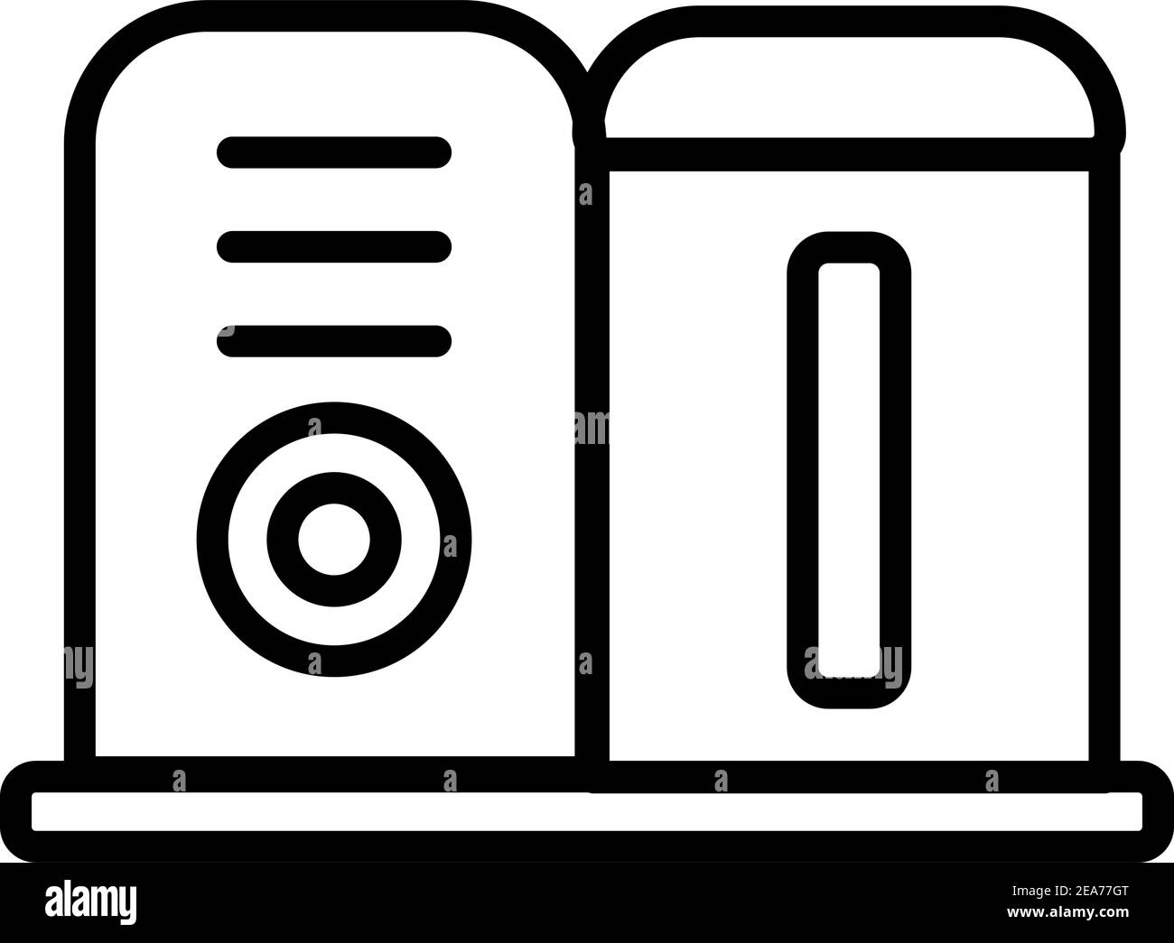 Icône de contour du défroisseur. Icônes de défroisseur vectoriel sur fond blanc Illustration de Vecteur