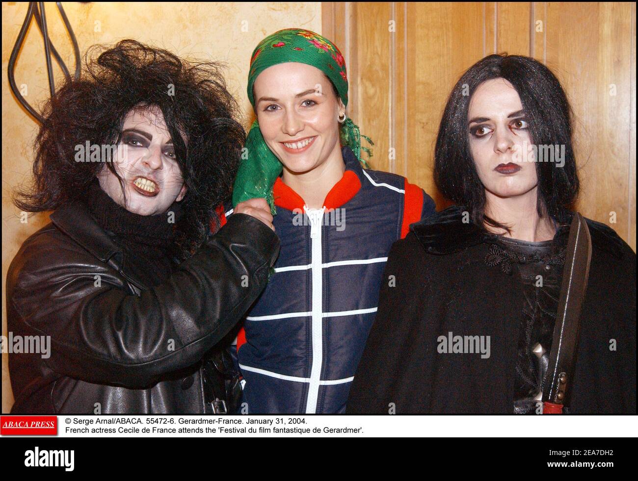 © Serge Arnal/ABACA. 55472-6. Gerardmer-France. 31 janvier 2004. L'actrice française Cecile de France participe au Festival du film fantastique de Gerardmer. Banque D'Images