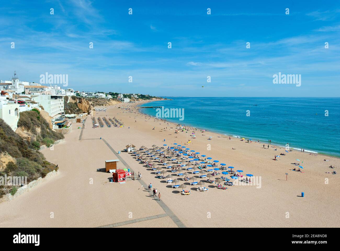 Praia do Peneco, Albufeira, Algarve, Portugal Banque D'Images