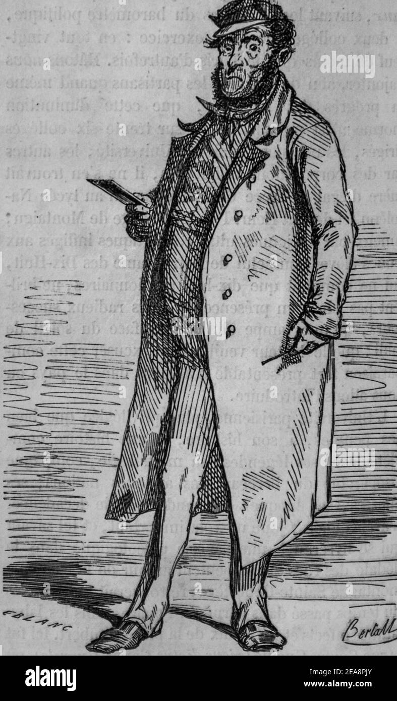 le censeur, tableau de paris par edmond texier, éditeur paulin et le chevalier 1852 Banque D'Images